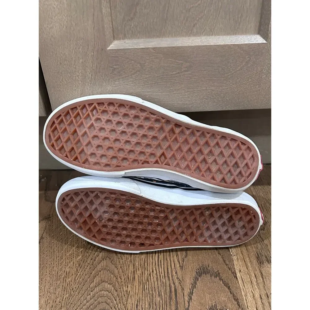 Vans Classic SlipOn Pizza Surf Vintage Indigo Skeleton Shoe Youth Sz 3 Halloween